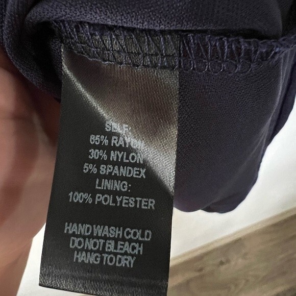 Lulus Love Galore Navy Blue Strappy Sleeveless Skater Dress Plunge Neck sz Small - Picture 7 of 9